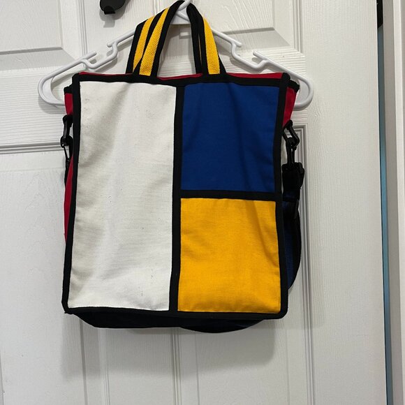 Tokiké *Colorblock Expandable Tote* | Geometric | Dust Bag Included | Adjustable - Picture 5 of 16
